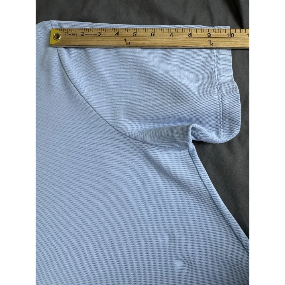 Tommy Bahama IslandZone Supima Cotton Polo Shirt Mens XL Light Blue Flamingo S/S